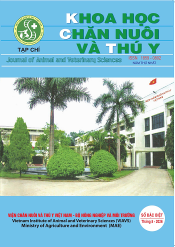 Tạp chí Khoa học Chăn nuôi và Thú y