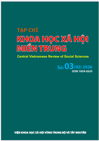 					Xem Tập 92 Số 3 (2026): Tạp chí Khoa học xã hội miền Trung
				