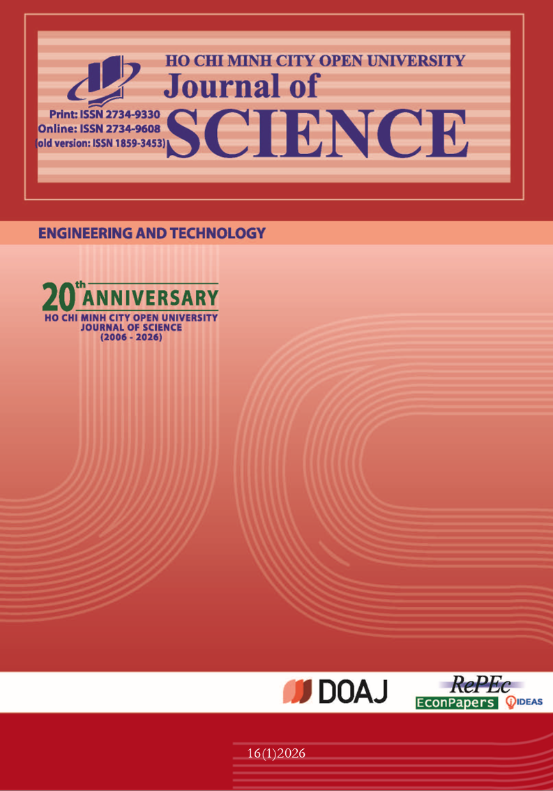 Ho Chi Minh City Open University Journal of Science - Engineering and Technology
