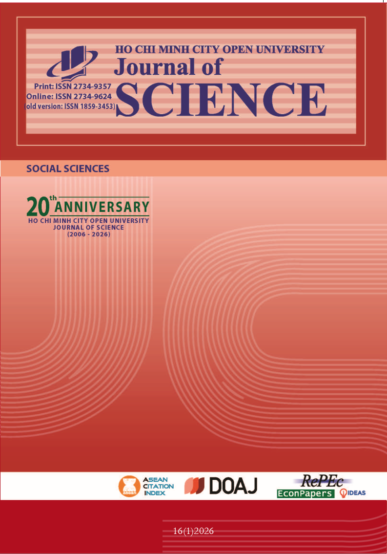 Ho Chi Minh City Open University Journal of Science - Social Sciences