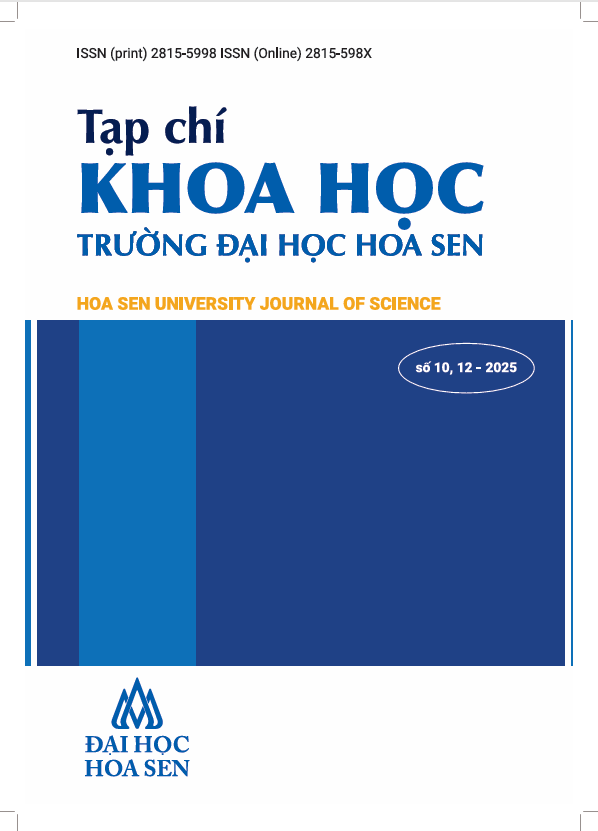 					Xem Tập 10 Số 10 (2025): Tạp chí Khoa học Trường Đại học Hoa Sen
				