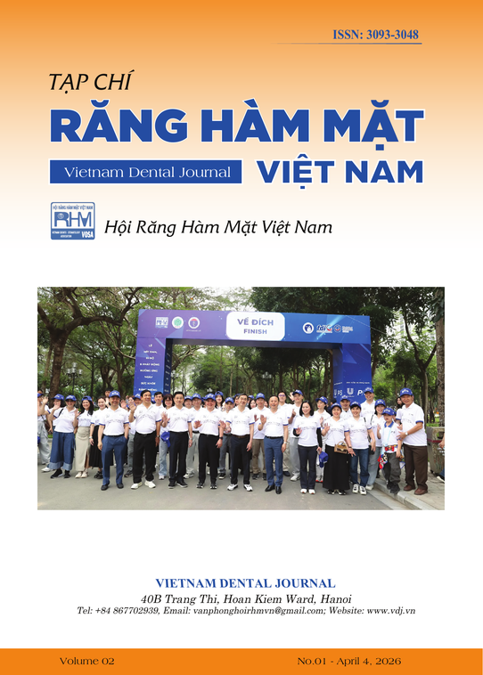 					Xem Tập 2 Số 1 (2026): TẠP CHÍ RĂNG HÀM MẶT VIỆT NAM- TẬP 2- SỐ 1-THÁNG 04-2026
				